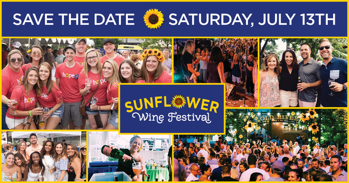 Save the Date Sunflower Wine Festival 2019